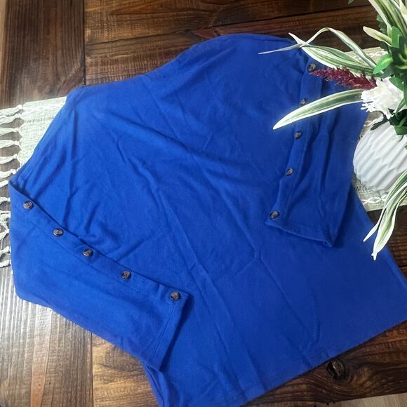 NWT Hye Park and Lune Blue Super Soft Pullover Size 1 - Picture 5 of 5